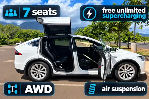 Tesla Model X with free unlimited supercharging